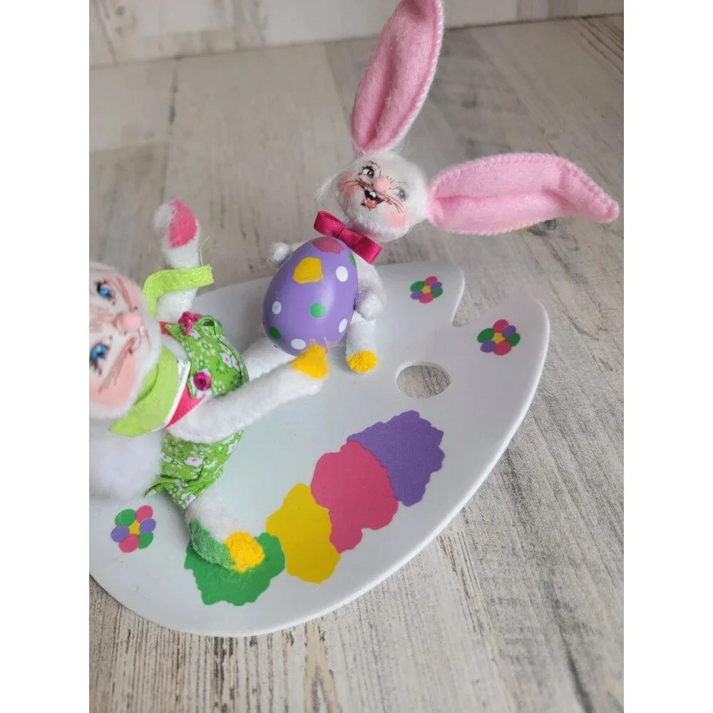 Annalee Easter egg painting bunny‎ Pals spring decor